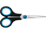 Westcott E-30252 00 Forbici Easy Grip Per Mancini In Acciaio Inox Dritte Simmetriche Blu/Nero 13 Cm / 5 Pollici