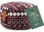 #Doyouryoga Cuscino Yoga Vishnu - Imbottito Con Gusci Di Grano Saraceno Biologico - Rotondo 30X30X15 Cm - Stile 2