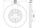2X Hella 8DD 355 128-221 Disco Freno, Asse Anteriore