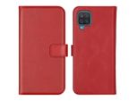 Samsung Galaxy A12 Cover - Vera Pelle - Selencia Flip Flap - Rosso