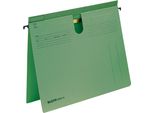 50 Cartelle Sospese Leitz Serie 1814 Cartone Verde Din A4