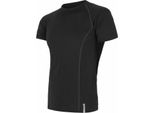Maglietta Sensor Merino Active Uomo Corta Nera Taglia 2XL 11109034-04