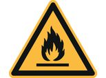 Hinweisschild FeuergefäHrlich Iso 7010 Dreieck 200X200X200Mm Pvc