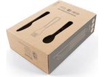 Dantoy Set Di Posate Organiche Tiny Sabbia/Grigio Confezione Da 2 Pezzi