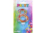 Candela Party Numero 8 Puntini