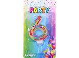 Candela Party Numero 6 Puntini