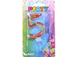 Candela Party Numero 5 Puntini