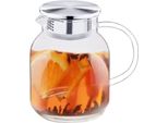 Caraffa In Vetro Borosilicato Wilmax Con Coperchio In Acciaio Inox 1000 Ml - WL-888213/A