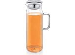 Brocca In Vetro Borosilicato Wilmax Da 1500 Ml Con Coperchio In Acciaio Inox WL-888210/A