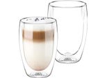 Set Di Bicchieri A Doppia Parete Wilmax 2 Pezzi, Resistenti Al Calore 400 Ml WL-888734/A2