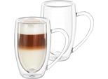 Bicchiere In Vetro A Doppia Parete Wilmax 2 Pezzi 400 Ml WL-888741/A2