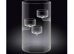 Wilmax Porta Tealight In Vetro Per 3 Tealight, 20 Cm - WL-888906/A