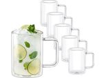 Wilmax Bicchieri A Doppia Parete, 400 Ml, Set Di 6, WL-888720/A6