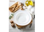 Wilmax Piatto Profondo In Porcellana 22,5 Cm Set Di 2 Pezzi Bianco WL-880102/2C