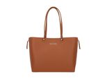 Valentino Shopper Parka In Pelle Finta Cuoio