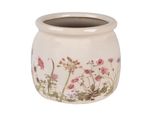 Vaso Da Fiori Clayre & Eef Ø 16X13 Cm Fiori In Ceramica Rosa Beige