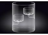 Wilmax Portacandele Per 2 Tea Light 12 Cm In Vetro Termico WL-888905/A