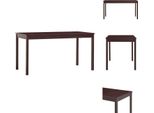 Vidaxl Tavolo Da Pranzo Marrone Scuro 140 X 70 X 73 Cm In Legno Di Pino - Tavoli Da Pranzo