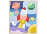 Fisher Price. Puzzle Spaziale In Legno