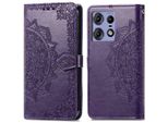 Motorola Edge 50 Pro Sleeve - Pelle Finta - Flip Cover Imoshion - Viola