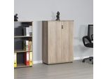 Skye Decor, Rkt-332-Tt-1, Libreria, Legno Di Noce Chiaro, Pannelli Rivestiti Al 100 % Di Melamina, 72 X 34 X 109 Cm