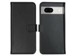 Google Pixel 8A Cover - Vera Pelle - Selencia Flip Cover - Nero