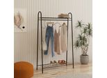 Skye Decor, Riley, Appendiabiti, 100 % Metallo, Nero, 144,5 X 32,5 X 89 Cm