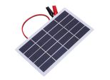2W 5V Silicio Policristallino Fai Da Te Utilizzando Pannello Solare Leggero Con Clip 173X99X2Mm (2W 5V Clip) (2W 5V + Clip)