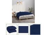 The Living Store Coperta Pesata Blu 140X200 Cm 6 Kg In Tessuto
