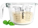 Caraffa Dosatrice 1L Con Manico In Vetro Borosilicato Caraffa Dosatrice Dosatore Caraffa Da Litro Aiuto In Cucina Caraffa Dosatrice