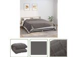 The Living Store Coperta Pesata Grigia 220X260 Cm 11 Kg Tessuto