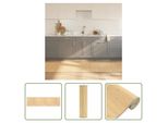 The Living Store Tappeto Rettangolare Light Natural 80X300 Cm Bamboo