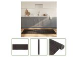 The Living Store Tappeto Rettangolare Marrone Scuro 70X200 Cm Bamboo