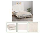 The Living Store Coperta Pesata Leggera Crema 138X200 Cm 6 Kg Tessuto