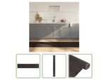 The Living Store Tappeto Rettangolare Marrone Scuro 60X300 Cm Bamboo