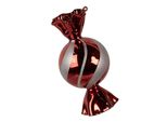 Targhetta Natalizia Clayre & Eef Ø 7X13 Cm In Vetro Rosso