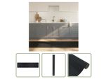 The Living Store Tappeto Rettangolare Nero 70X300 Cm Bamboo