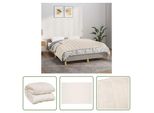 The Living Store Coperta Pesata Crema Chiaro 137X200 Cm 10 Kg Tessuto