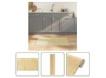 The Living Store Tappeto Rettangolare Light Natural 60X100 Cm Bamboo