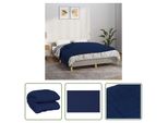 The Living Store Coperta Pesata Blu 120X180 Cm 5 Kg Tessuto