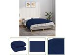 The Living Store Coperta Pesata Blu 137X200 Cm 6 Kg Tessuto