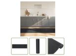 The Living Store Tappeto Rettangolare Grigio 80X300 Cm Bamboo