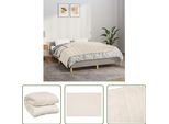 The Living Store Coperta Pesata Crema Chiaro 122X183 Cm 5 Kg Tessuto