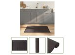 The Living Store Tappeto Rettangolare Marrone Scuro 70X100 Cm Bamboo