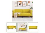 The Living Store Divano 2 Posti In Velluto Giallo