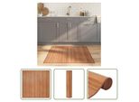 The Living Store Tappeto Quadrato Naturale 100X100 Cm Bamboo