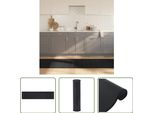 The Living Store Tappeto Rettangolare Nero 70X300 Cm Bamboo
