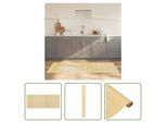 The Living Store Tappeto Rettangolare Light Natural 80X200 Cm Bamboo