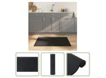 The Living Store Tappeto Rettangolare Nero 70X100 Cm Bamboo