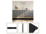 The Living Store Tappeto Rettangolare Nero 60X300 Cm Bamboo
